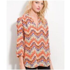 Amanda Uprichard Silk Popover Blouse - Size M